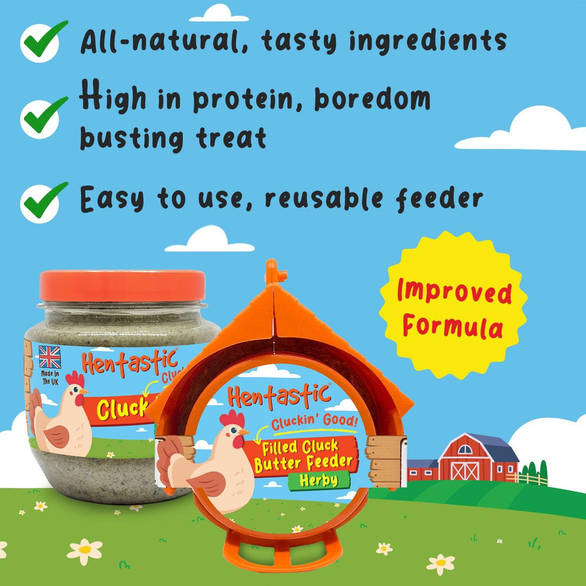 Hentastic Filled Cluck Butter Feeder, third angle