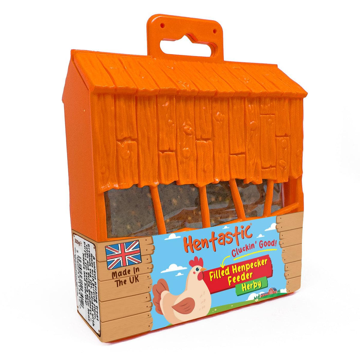 Hentastic Henpecker Feeder and block, third angle