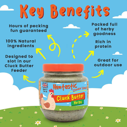 Hentastic Herbal Cluck Butter 400g jar