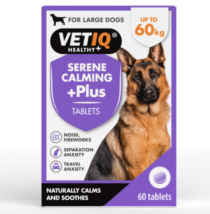 VETIQ Serene Calming +Plus Tablets pack, 60 tablets