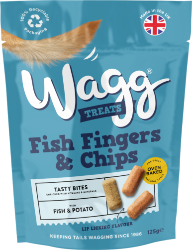 Wagg Fish Fingers & Chips Dog Treats 125g
