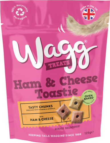Wagg Ham & Cheese Toastie Dog Treats 125g